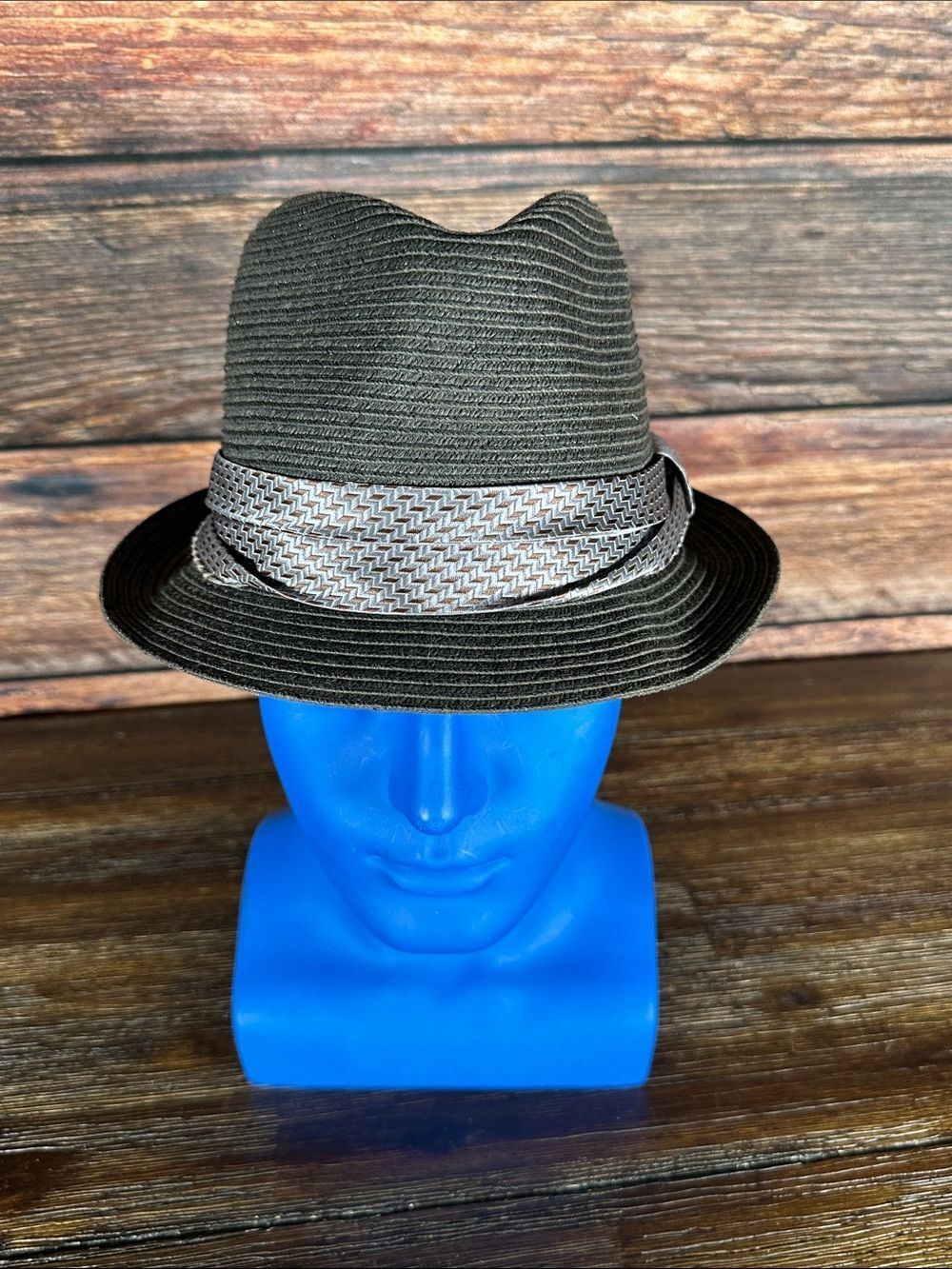 HBY Classic Black Fedora with Patterned Band!